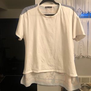 Zara Hi/low tshirt, back design